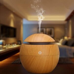 ultrasonic-aroma-diffuser-with-wood-grain-finish-led-essential-oil-diffuser